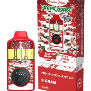 Blue Snow+Pink Snow Flying Horse THC IX+THC-P+THC VIII 3 Flavors in 1 Christmas Edition 9G
