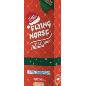 Blue Snowfall Flying Horse THCP Liquid Diamond Christmas Edition Disposable 3G