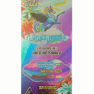 Double Dough Purple Punch | Red Velvet | Blackberry Flying Horse 3 in 1 Disposable 10500MG