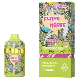 Munchies | Watermelon Skittlez Flying Horse Stoner Blend Disposable 7G