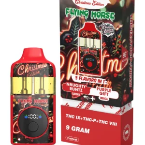 Naughty Runtz+Purple Gift Flying Horse THC IX+THC-P+THC VIII 3 Flavors in 1 Christmas Edition 9G