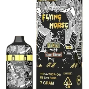 OG Kush | Sour Diesel Flying Horse Stoner Blend Black Edition Disposable 7G